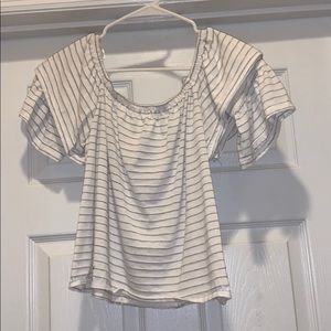 Off the shoulder crop top